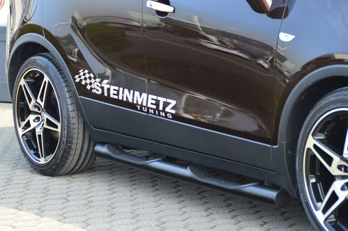 STEINMETZ Seitenschweller für Opel Mokka mattschwarz